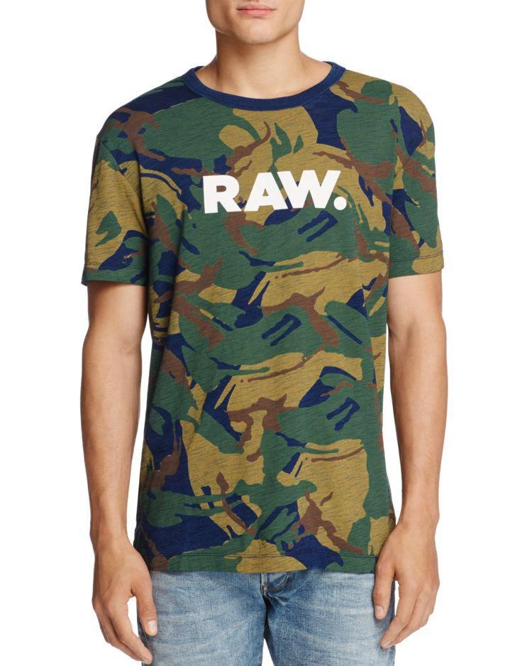 商品G-Star|Camo Print Logo Tee,价格¥393,第1张图片