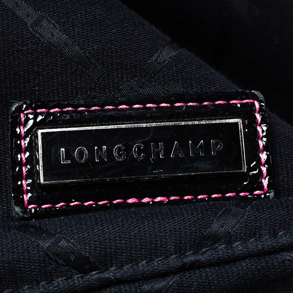 Longchamp Black Logo Embossed Canvas Tote商品第8张图片规格展示