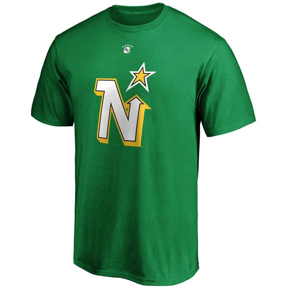 商品Fanatics|Men's Mike Modano Kelly Green Minnesota North Stars Authentic Stack Retired Player Name and Number T-shirt,价格¥186,第2张图片详细描述