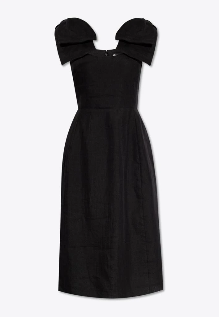 商品Chloé|Bow-Straps Midi Dress,价格¥15713,第5张图片详细描述