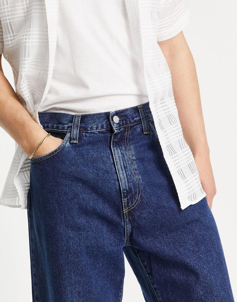 商品Carhartt|Carhartt WIP landon loose tapered fit jeans in blue wash,价格¥780,第6张图片详细描述