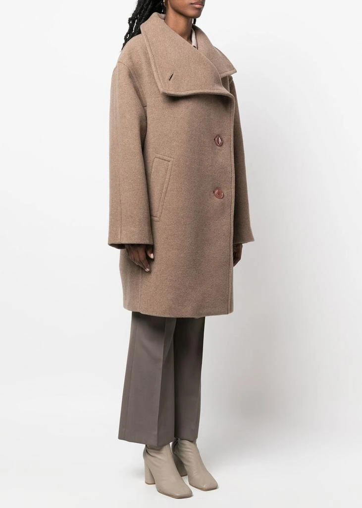 商品Acne Studios|Acne Studios Light Brown Wool Coat,价格¥4791,第2张图片详细描述