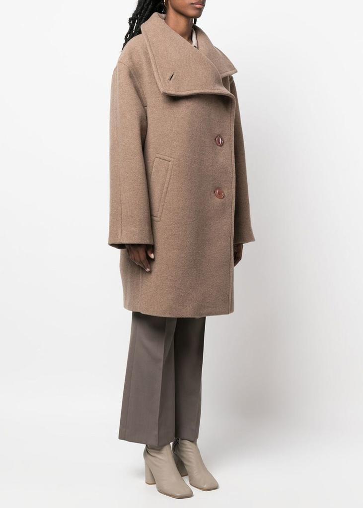 商品Acne Studios|Acne Studios Light Brown Wool Coat,价格¥6203,第4张图片详细描述