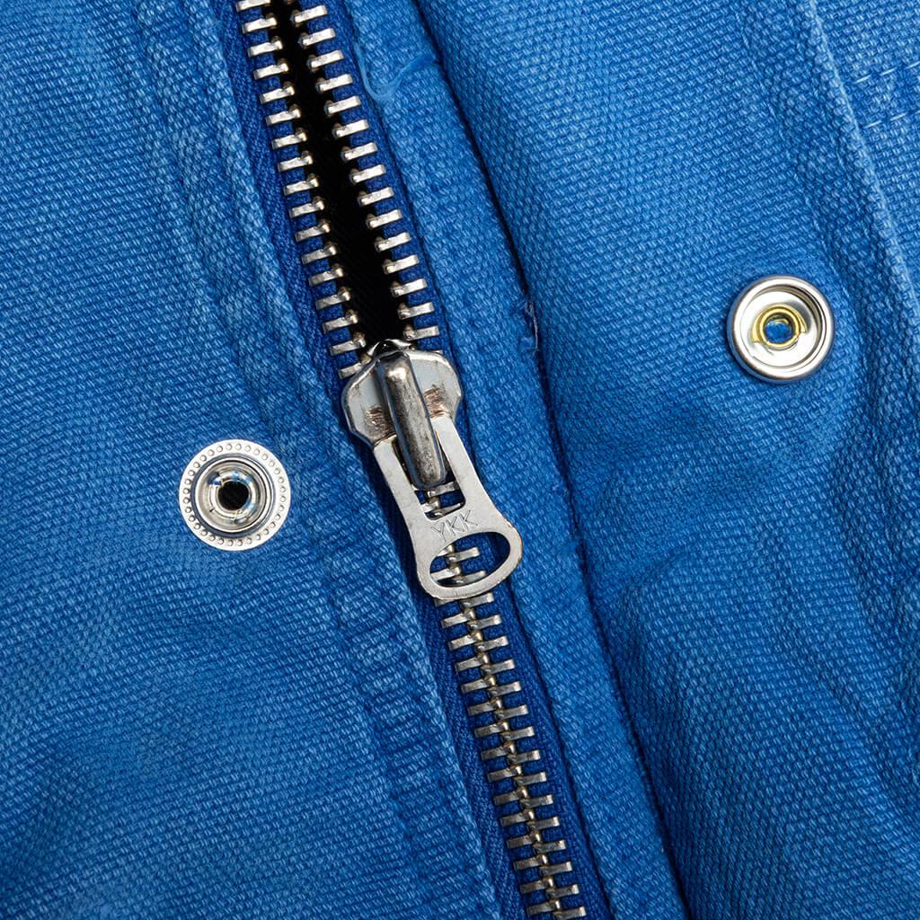 Stussy Washed Canvas Shop Jacket - Blue商品第4张图片规格展示