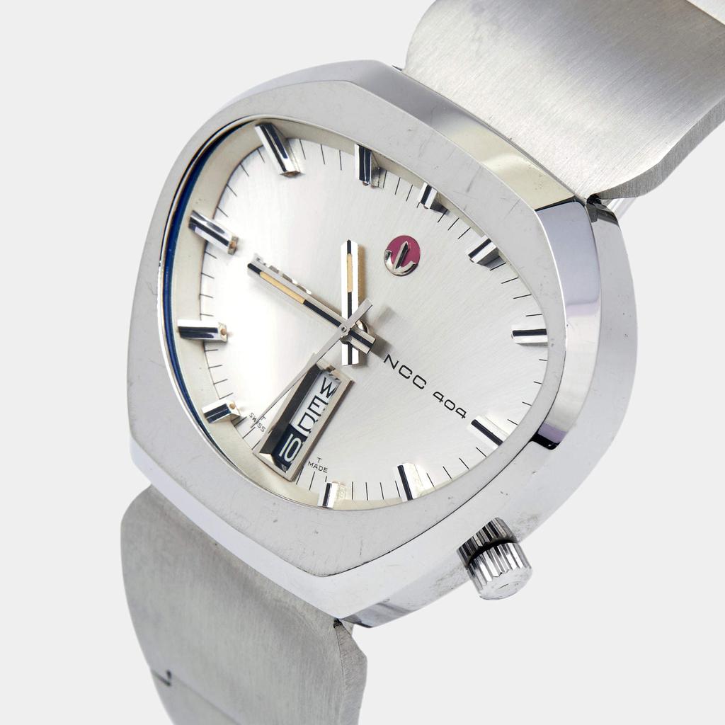 Rado Silver Stainless Steel Vintage NCC 404 REF.11926 Men's Wristwatch 42 mm商品第2张图片规格展示