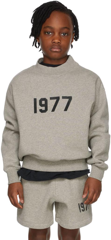 Kids Grey '1977' Sweatshirt商品第2张图片规格展示