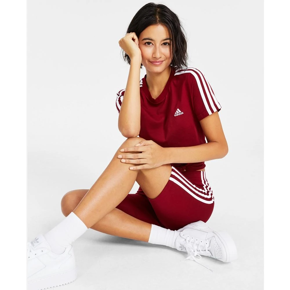 商品Adidas|Women's Essentials Slim 3-Stripes T-Shirt,价格¥139,第3张图片详细描述