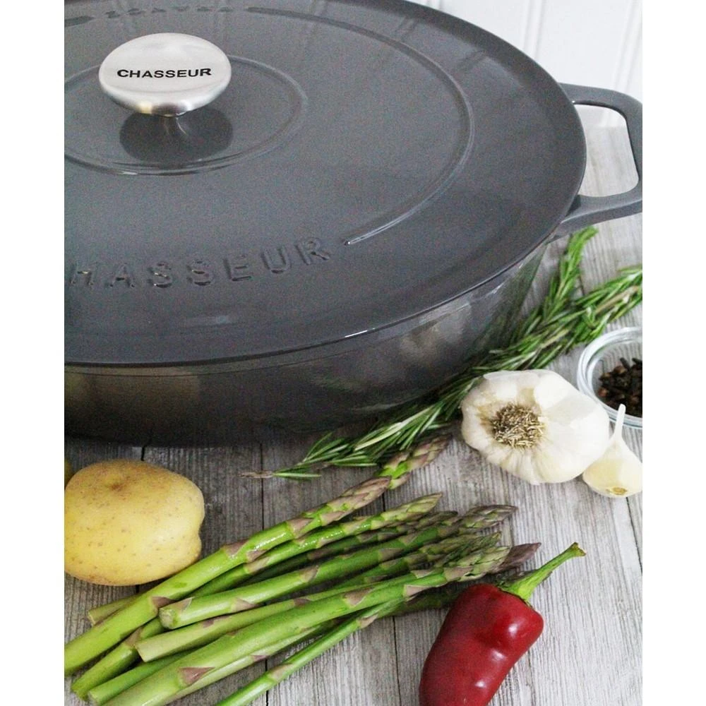 商品Chasseur|French Enameled Cast Iron 6 Qt. Oval Dutch Oven,价格¥2706,第5张图片详细描述