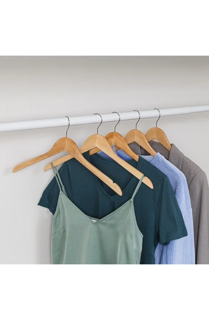 商品Honey Can Do|Maple Wood Shirt Hangers - Pack of 20,价格¥225,第2张图片详细描述