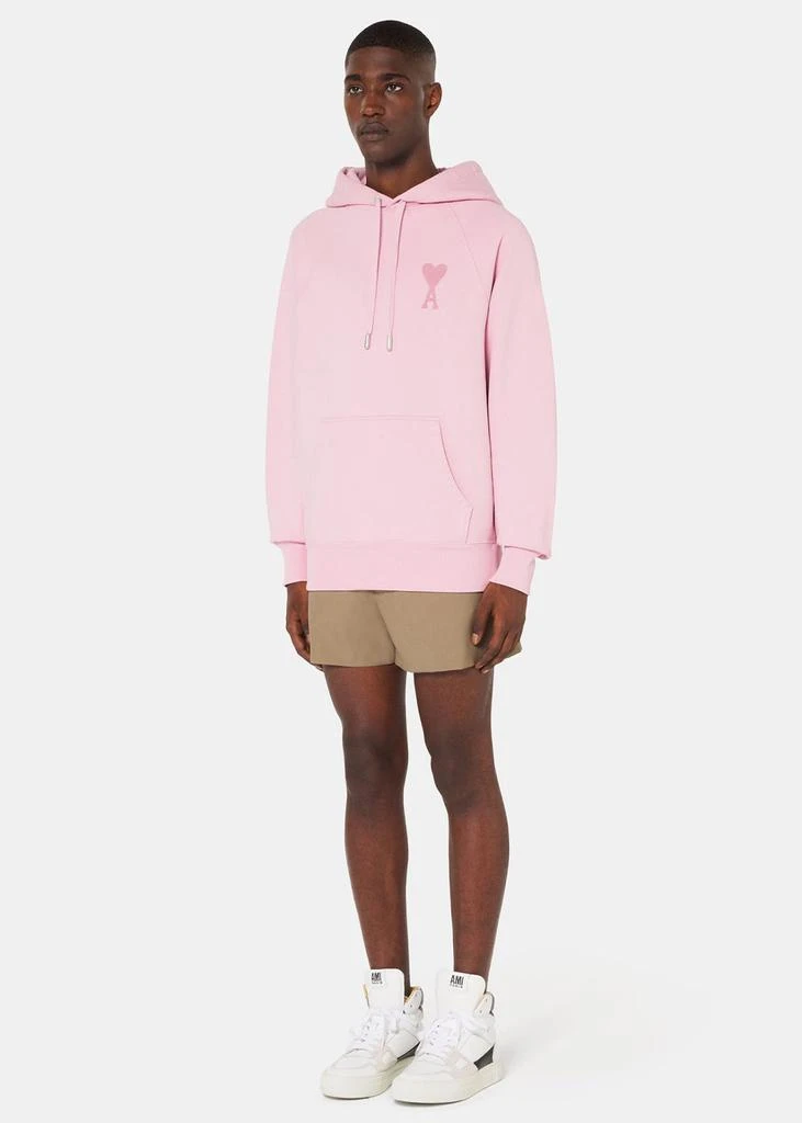 商品AMI|AMI Alexandre Mattiussi Pale Pink Ami De Coeur Hoodie,价格¥2070,第5张图片详细描述