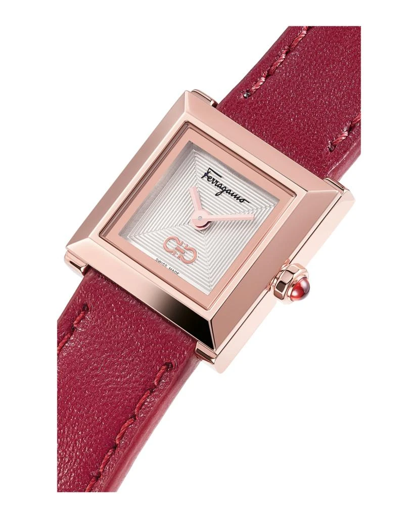 Ferragamo Square Leather Watch 商品