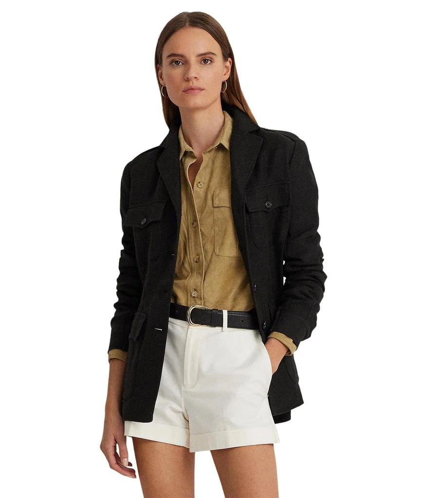 商品Ralph Lauren|Belted Cotton-Linen Herringbone Jacket,价格¥2715,第1张图片