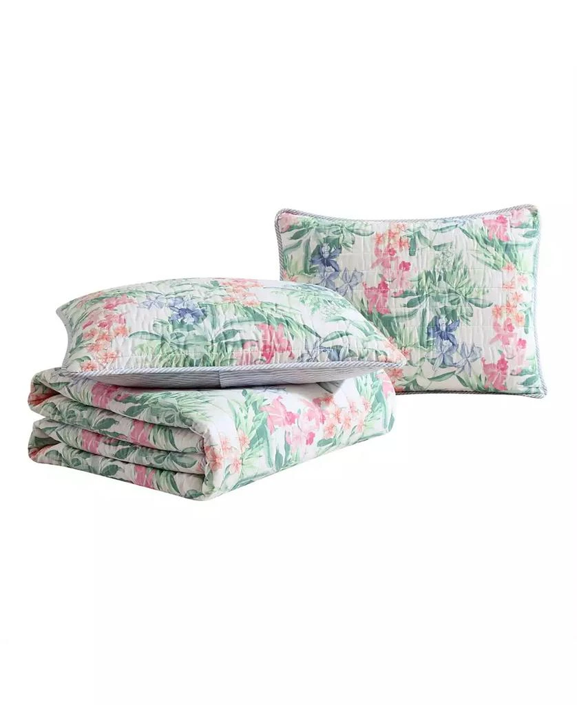 Island Orchid Reversible 3 Piece Quilt Set 商品