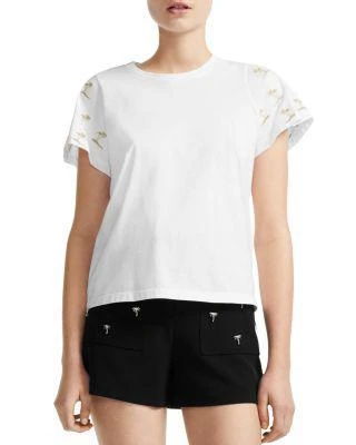 商品Maje|Tigrina Embroidered Tee,价格¥279,第1张图片
