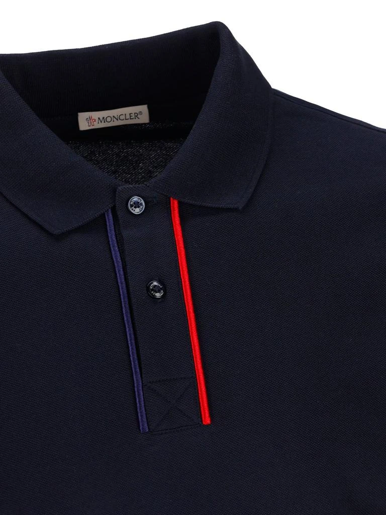 商品Moncler|Moncler Logo-Detailed Polo Shirt,价格¥2277,第4张图片详细描述