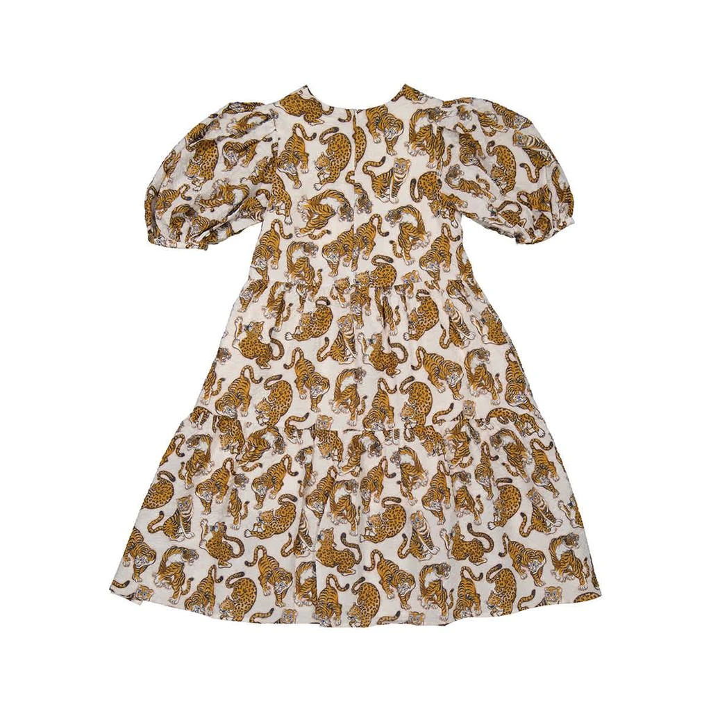 商品Kenzo|Girls Tiered Tiger Print Dress,价格¥397,第2张图片详细描述