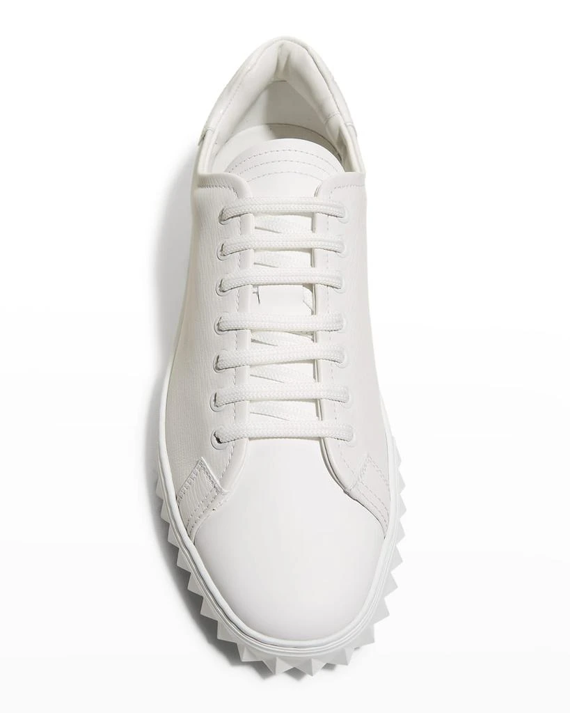 商品Salvatore Ferragamo|Men's Cube Tonal Leather Low-Top Sneakers,价格¥2818,第5张图片详细描述