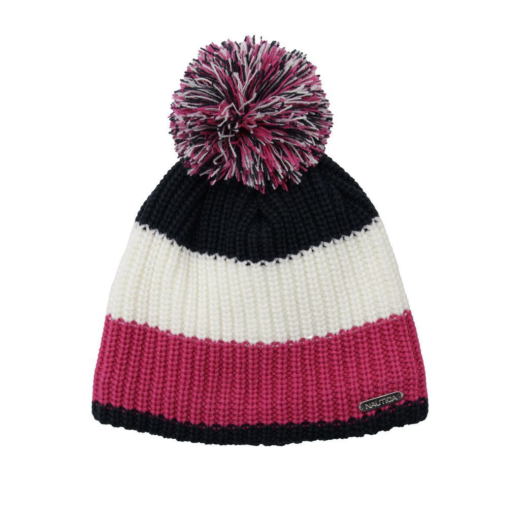 商品Nautica|Nautica Womens Colorblock Pom-Pom Beanie,价格¥127,第4张图片详细描述