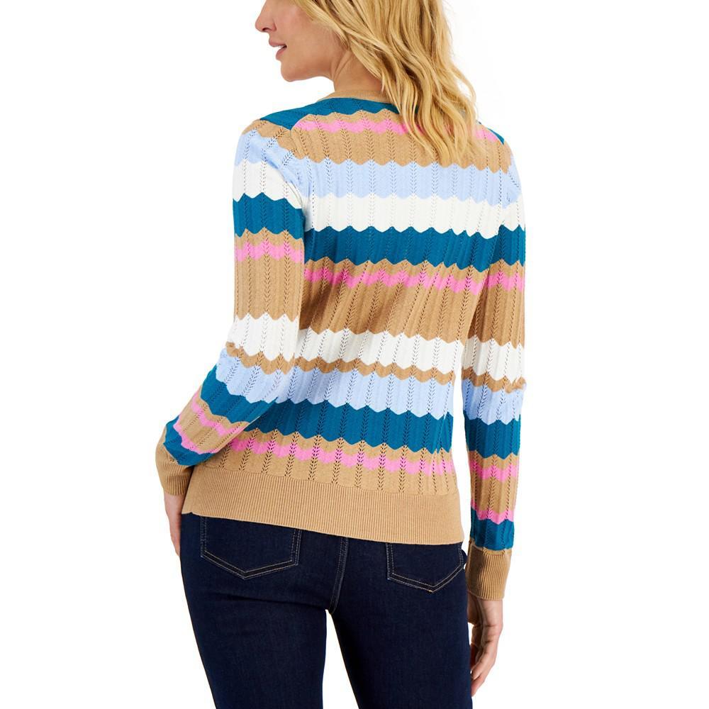 商品Charter Club|Women's Chevron Stripe Cardigan, Created for Macy's,价格¥224,第4张图片详细描述