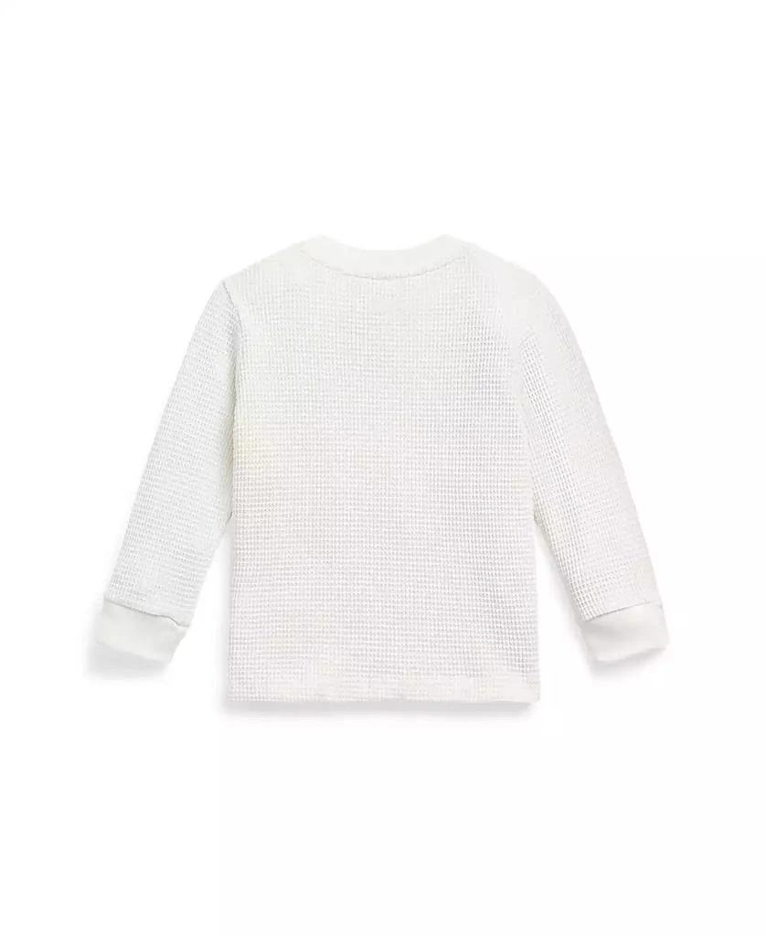 商品Ralph Lauren|Baby Boys Waffle Knit Cotton Long-Sleeve T Shirt,价格¥160,第2张图片详细描述