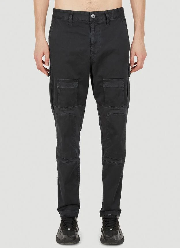 商品Stone Island|Utility Cargo Pants in Black,价格¥3751,第1张图片