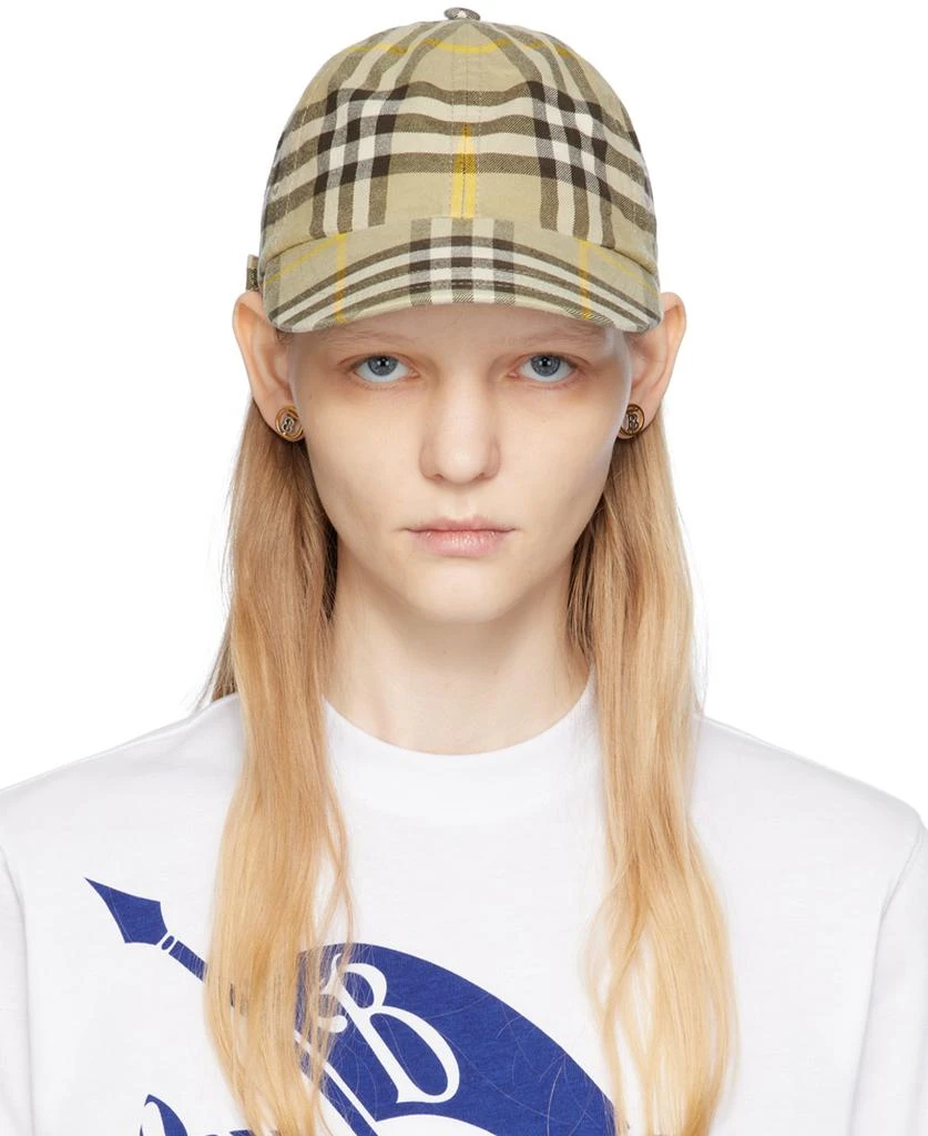 商品Burberry|Khaki Check Cap,价格¥3280,第1张图片