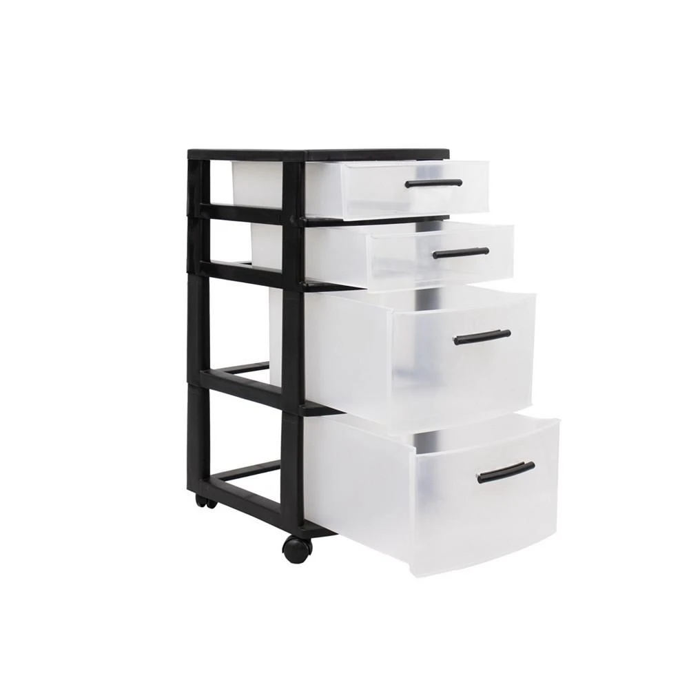 商品MQ|Eclypse 4-Drawer Rolling Storage Cart,价格¥618,第3张图片详细描述