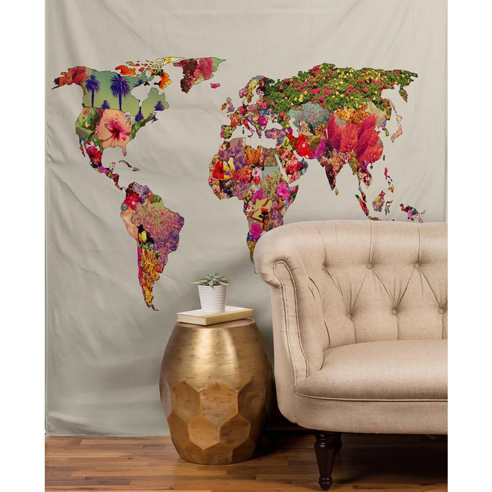 商品DENY Designs|Bianca Green It's Your World Tapestry,价格¥538,第2张图片详细描述