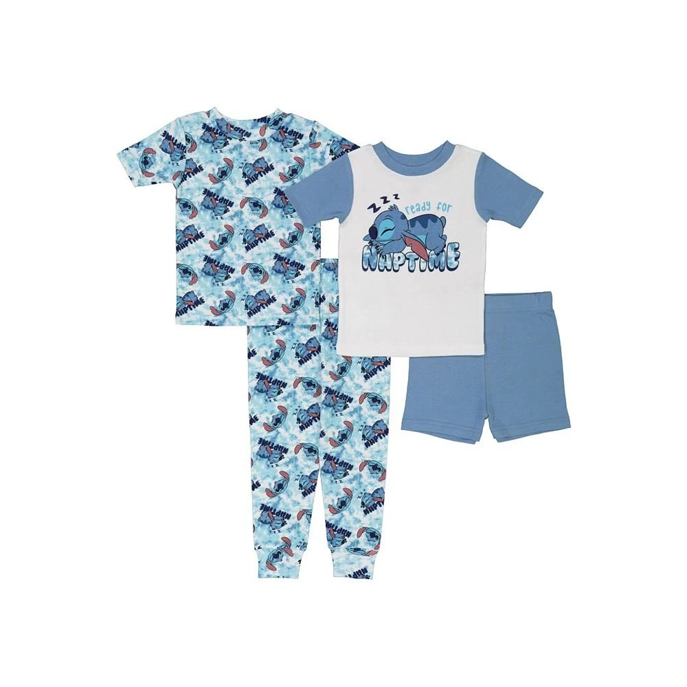 商品Lilo Stitch|Toddler Boys Lilo and Stitch T-shirts, Shorts and Pajama, 4-Piece Set,价格¥129,第1张图片