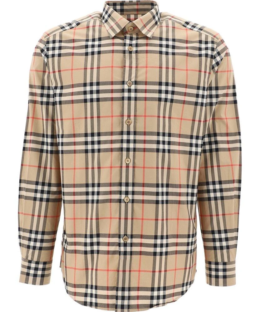 商品Burberry|Burberry Check Print Shirt,价格¥2581,第1张图片