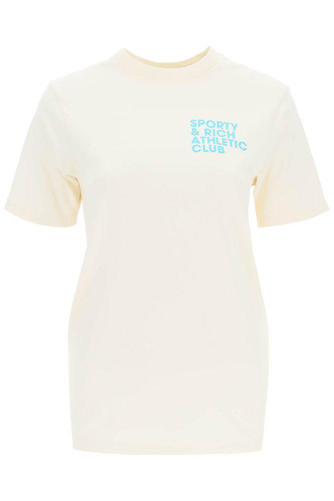 商品Sporty & Rich|Sporty & Rich Slogan Printed Crewneck T-Shirt,价格¥250-¥263,第1张图片