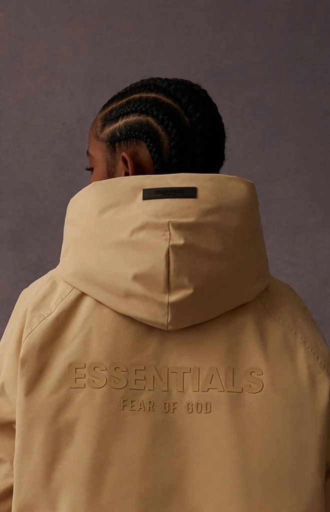 商品Essentials|Essentials Sand Full Zip Hoodie,价格¥375,第5张图片详细描述