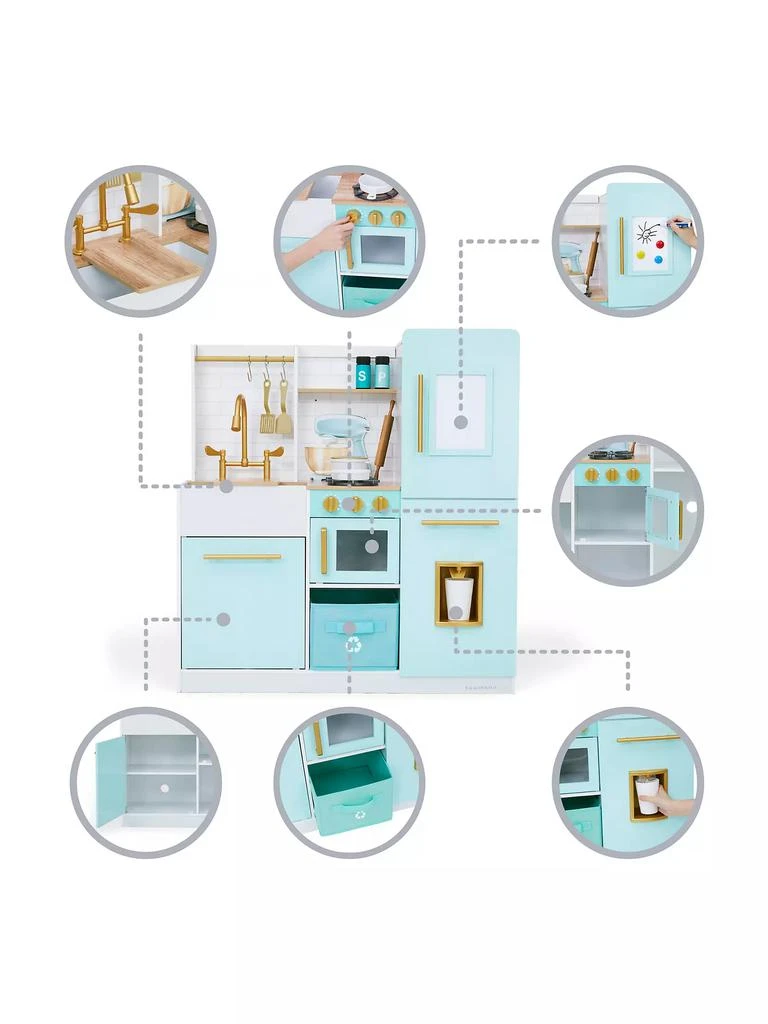 商品Teamson|Biscay Delight Classic Play Kitchen Set,价格¥1917,第4张图片详细描述