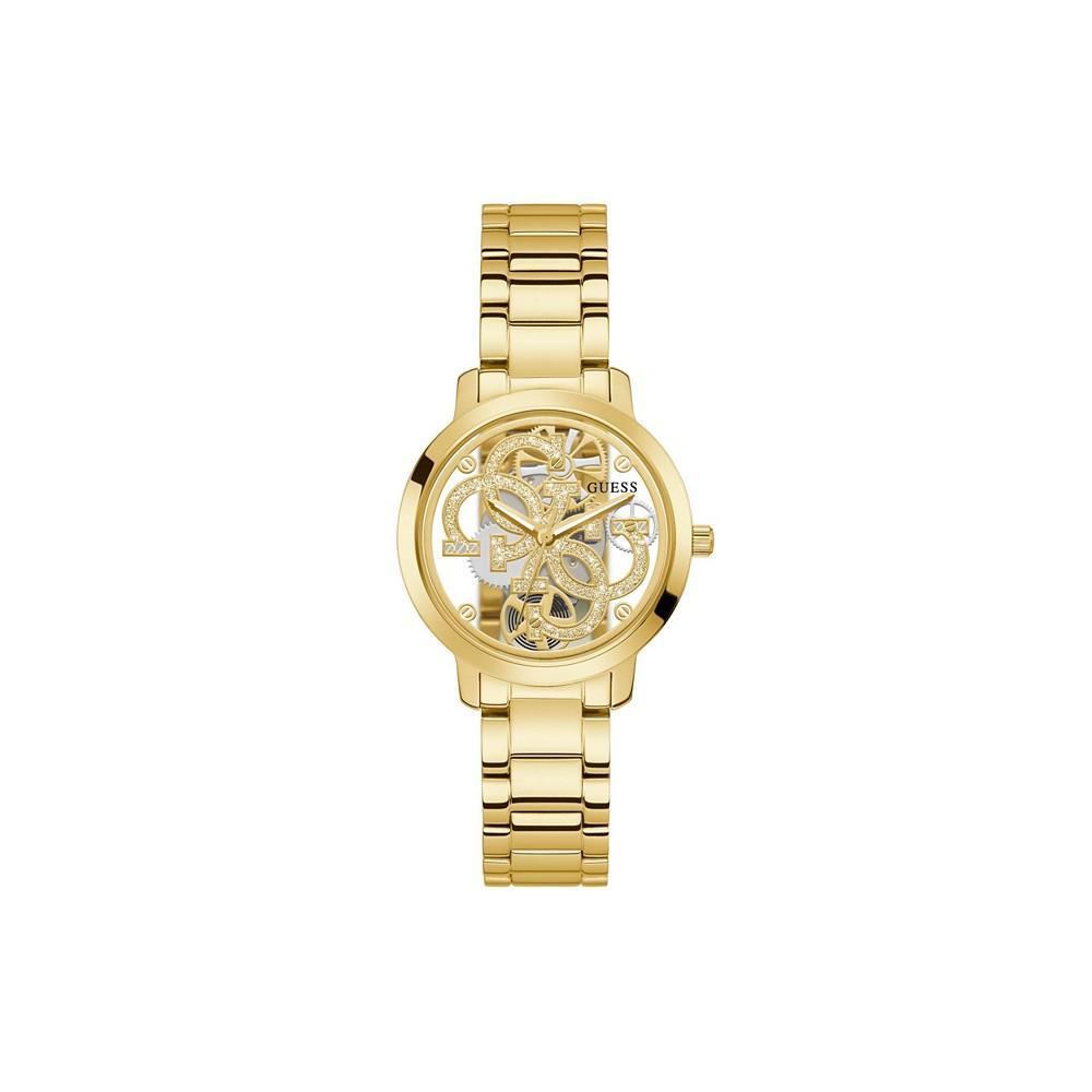商品GUESS|Women's Gold-Tone Stainless Steel Bracelet Watch 36mm,价格¥935,第1张图片