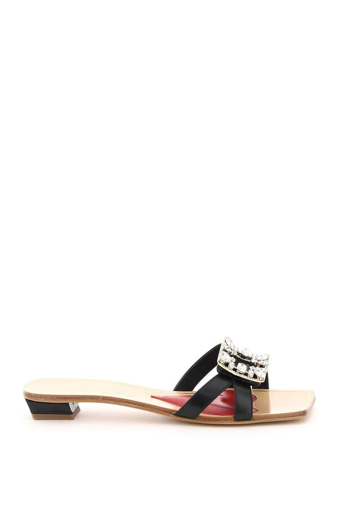 商品Roger Vivier|Roger vivier mini broche buckle mules,价格¥5170,第1张图片