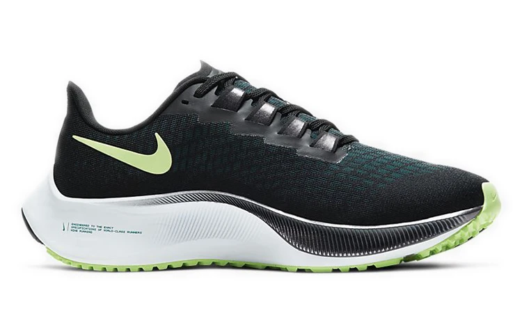 商品[国内直发] NIKE|Pegasus 37 Zoom 飞马37 专业舒适 织物减震防滑 低帮 马拉松跑步鞋 女款 黑绿,价格¥661,第3张图片详细描述