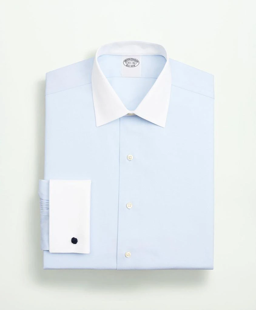 商品Brooks Brothers|Stretch Supima® Cotton Non-Iron Pinpoint Oxford Ainsley Collar Dress Shirt,价格¥616,��第4张图片详细描述