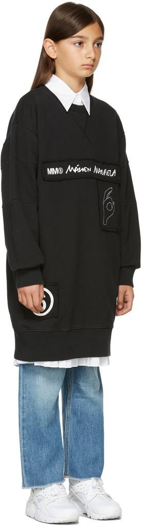 商品MAISON MARGIELA|Kids Black Hand Logo Dress Sweatshirt,价格¥1199,第5张图片详细描述