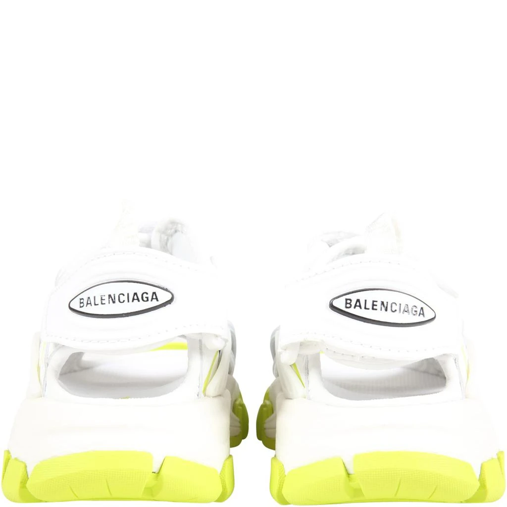 商品Balenciaga|Balenciaga White Sandals Track Clear Sole For Kids With Logo,价格¥2483,第4张图片详细描述