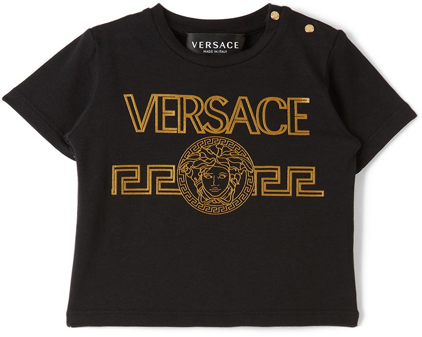 Baby Black Medusa Greca T-Shirt商品第1张图片规格展示