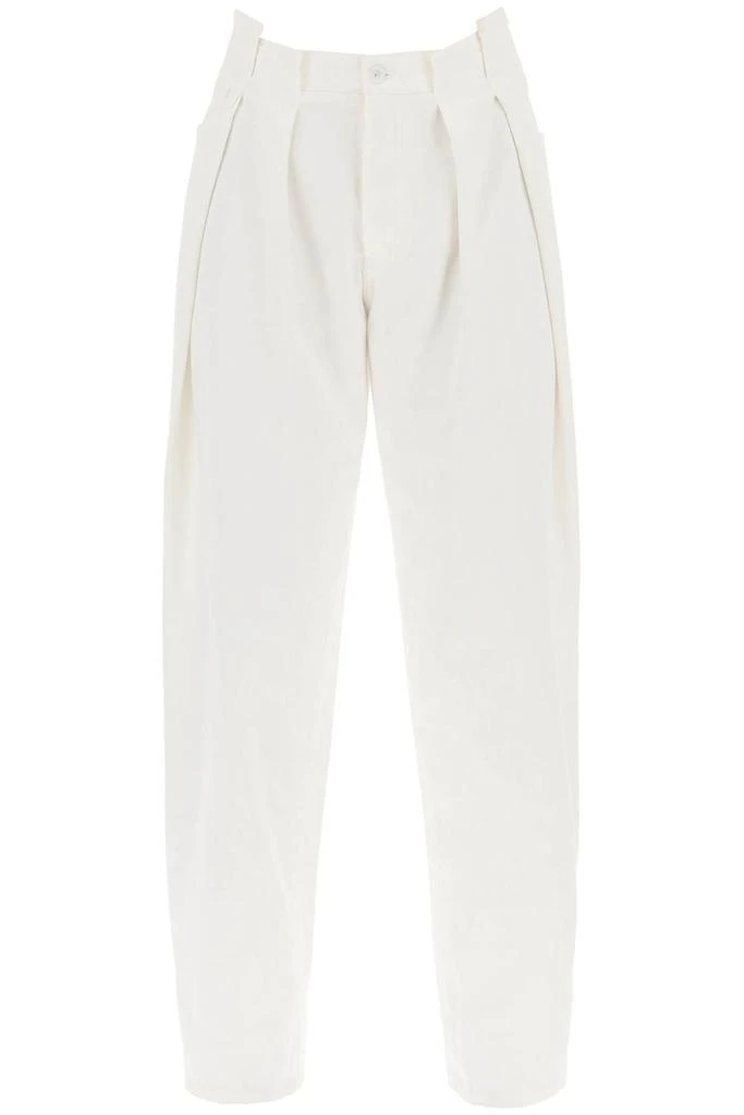 商品Off-White|Off-White Pleat Straight-Leg Jeans,价格¥2583,第1张图片