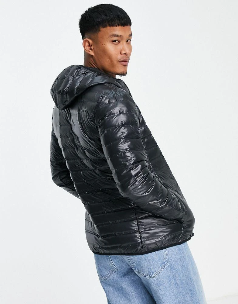 商品Adidas|adidas Outdoors hooded down quilted jacket in black,价格¥1059,第2张图片详细描述