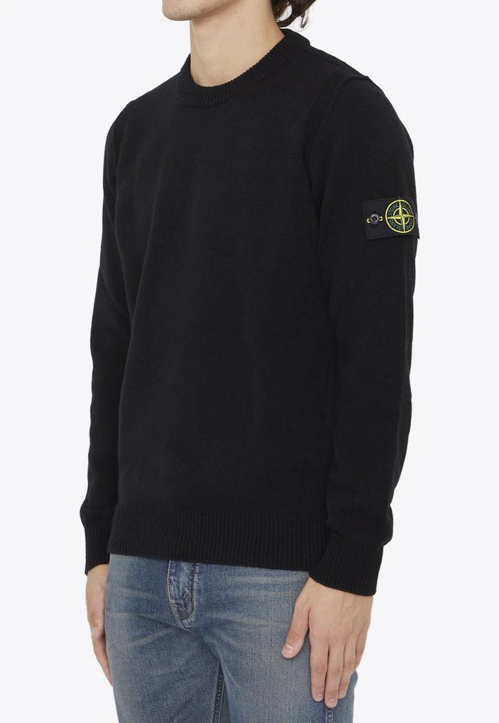 商品Stone Island|Compass-Patch Pullover Sweatshirt,价格¥3314,第2张图片详细描述