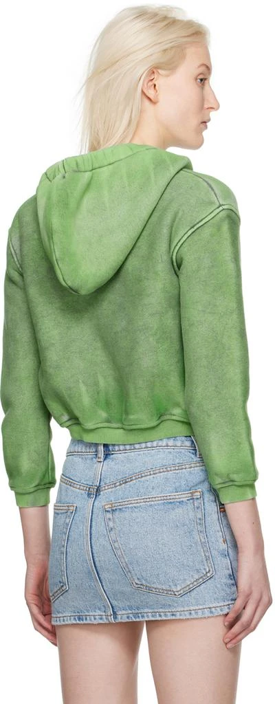 商品Alexander Wang|Green Shrunken Hoodie,价格¥1727,第3张图片详细描述