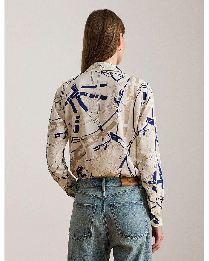 商品Ralph Lauren|Relaxed Fit Belting Print Crepe Shirt,价格¥920,第3张图片详细描述