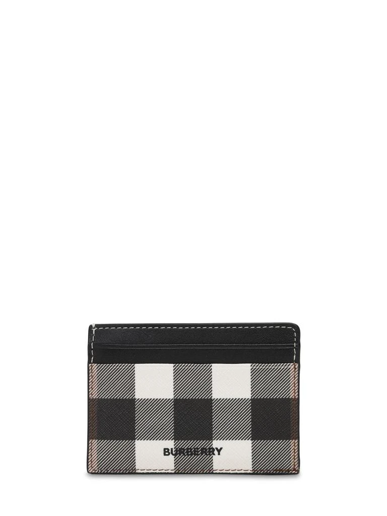 商品Burberry|Kier Check Print E-canvas Card Holder,价格¥1999,第1张图片