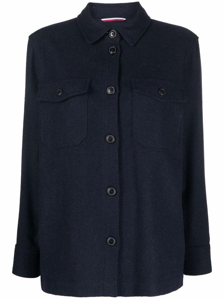 TOMMY HILFIGER wool shirt jacket商品第1张图片规格展示