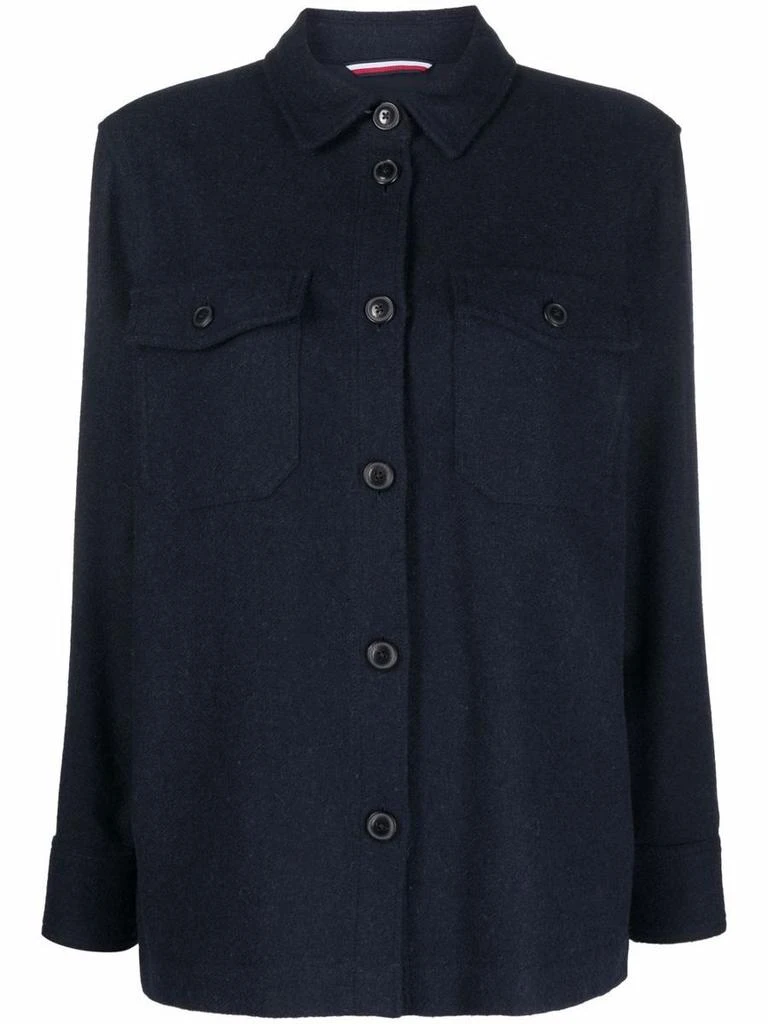 商品Tommy Hilfiger|TOMMY HILFIGER wool shirt jacket,价格¥1205,第1张图片