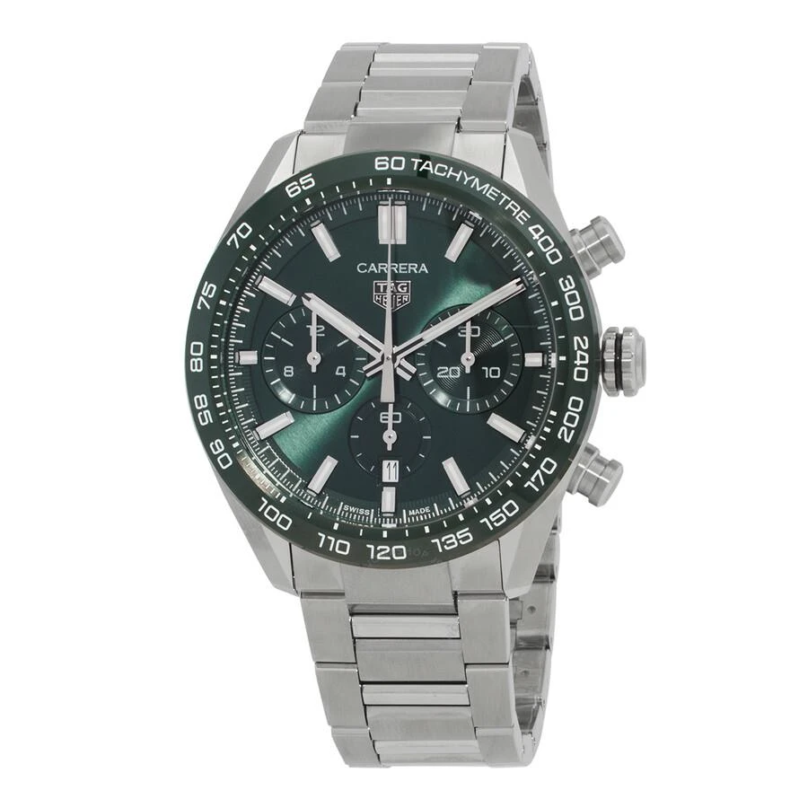 商品TAG Heuer|Carrera Chronograph Automatic Green Dial Unisex Watch CBN2A1N-BA0643,价格¥36962,第1张图片