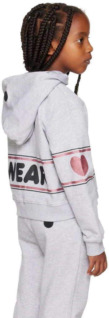 商品GCDS|Kids Gray Logo Hoodie,价格¥640,第3张图片详细描述